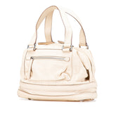 シャネル チョコバー ココマーク ハンドバッグ ベージュ レザー レディース CHANEL 【中古】